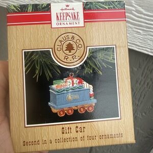 Vintage 91’ Hallmark Keepsake Gift Car Ornament